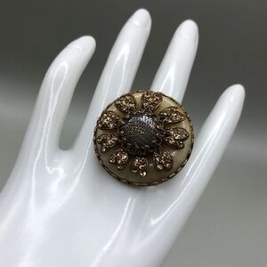 Ollipop sweet romance cuff ring windflower-statement style about 8.5
